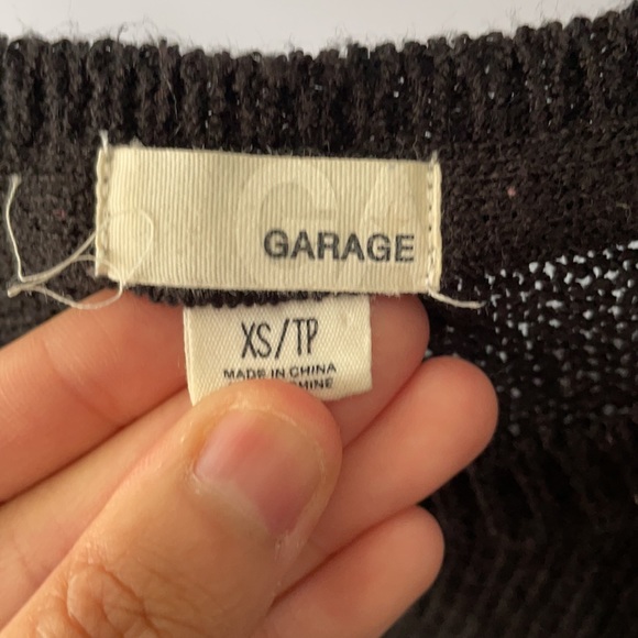 Knit Daisy Pattern Garage Long Sleeve Top - Picture 5 of 11